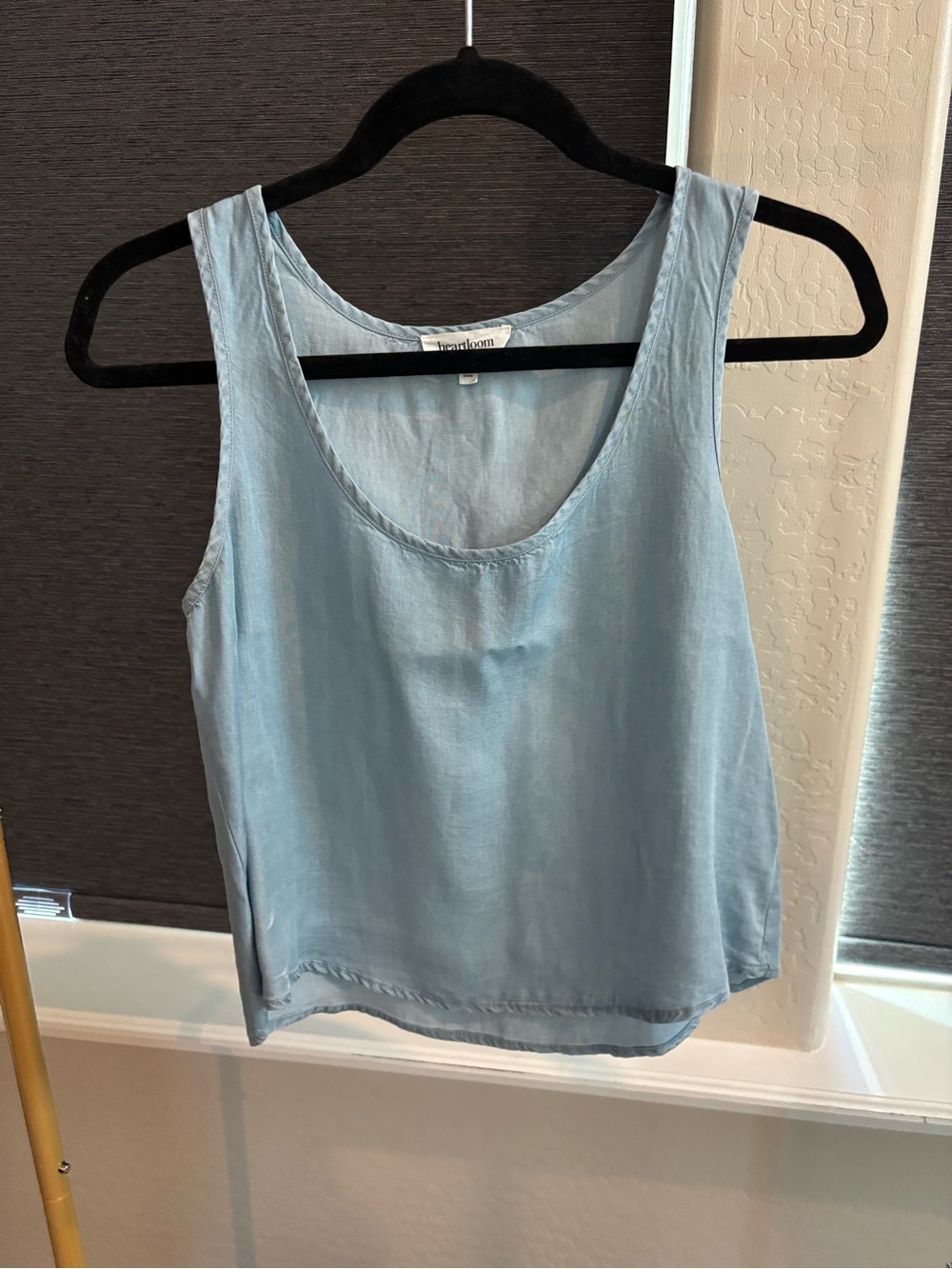 Heartloom Light Blue Scoop Neck Tank Top
